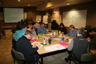 Sustainability Partners leading a business sustainability workshop